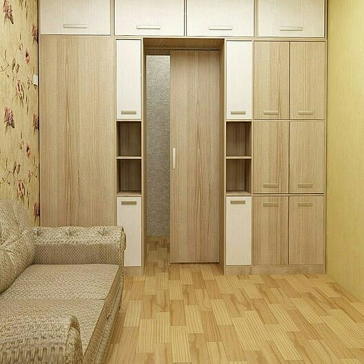 Шкаф-перегородка для разделения комнаты: идеи зонирования на фото