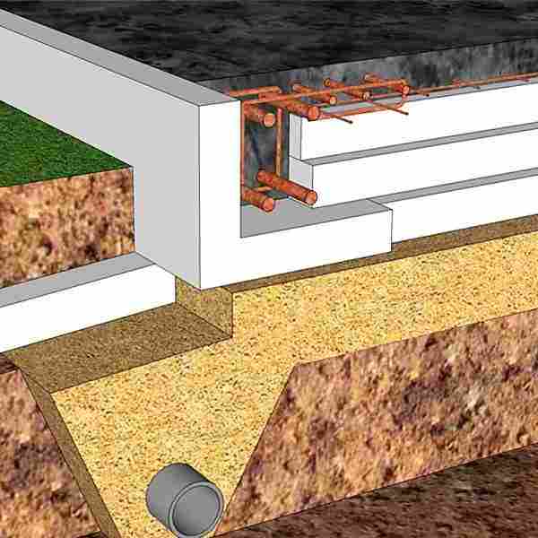 Особенности строительства плитного фундамента