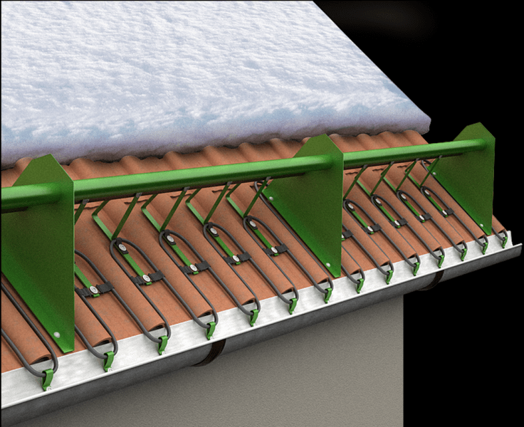 Системы антиобледенения для скатной кровли