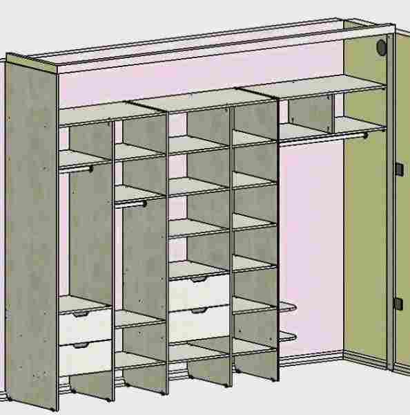 Шкаф-купе своими руками: чертежи и пошаговая инструкция