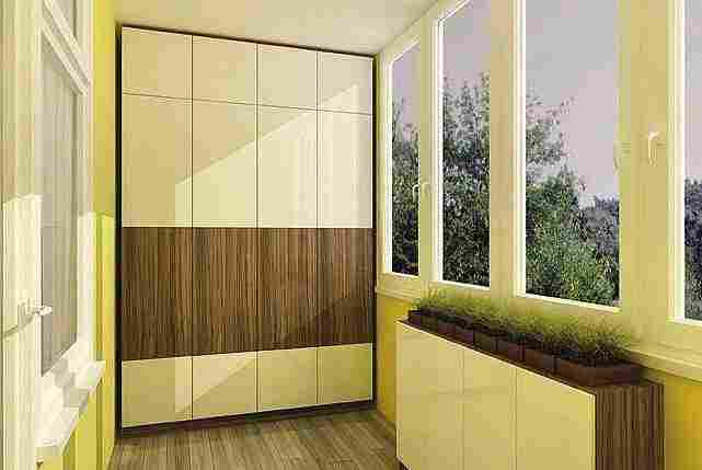 Как красиво сделать шкаф на балконе: фото дизайна пространства
