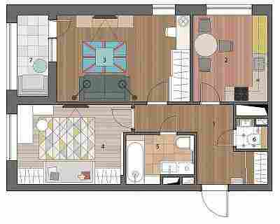Перепланировка без перепланировки: двушка, в которой нашли место для всех важных зон