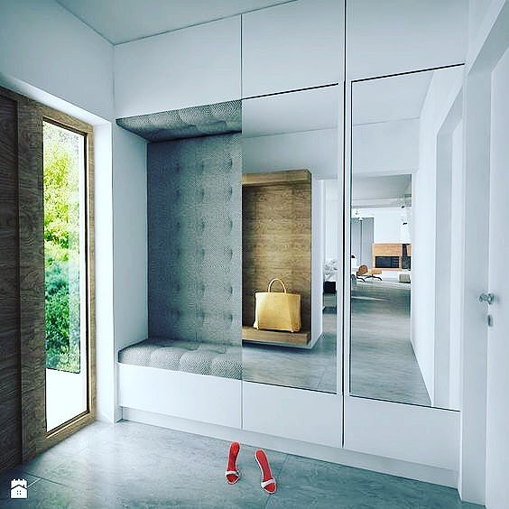 Шкаф-купе в коридоре: современный дизайн интерьера на фото