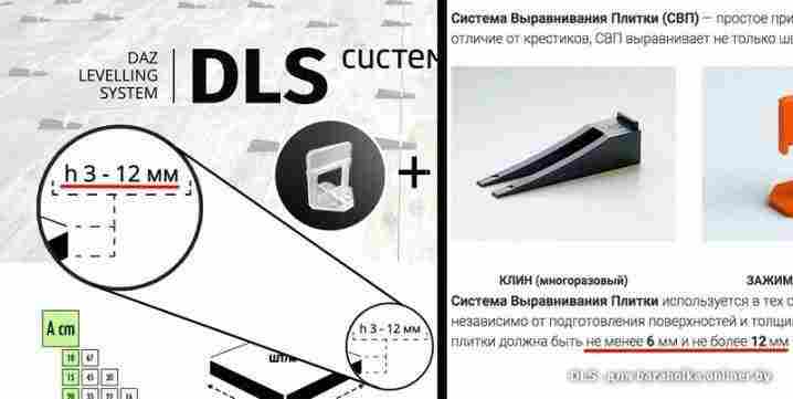 DLS-система укладки плитки: особенности и технология