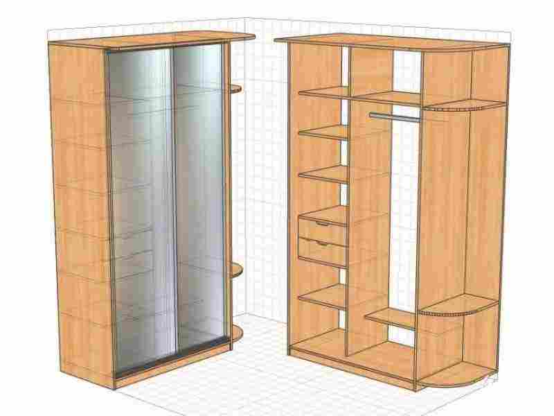Шкаф-купе своими руками: чертежи и описание