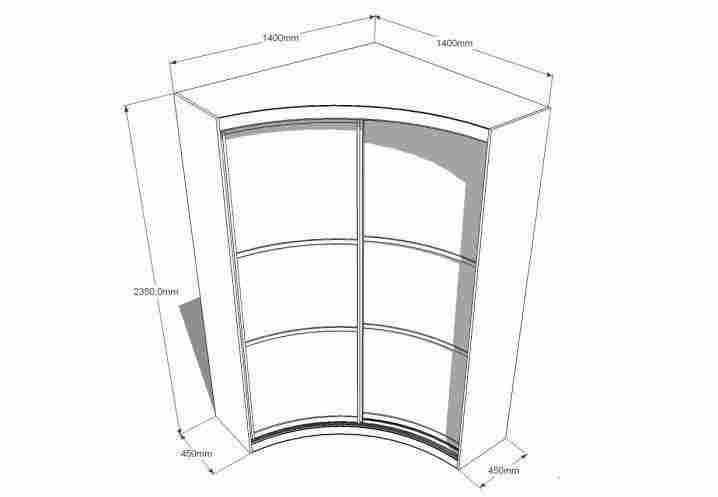 Радиусный шкаф-купе