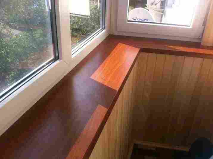 Подоконник на балконе