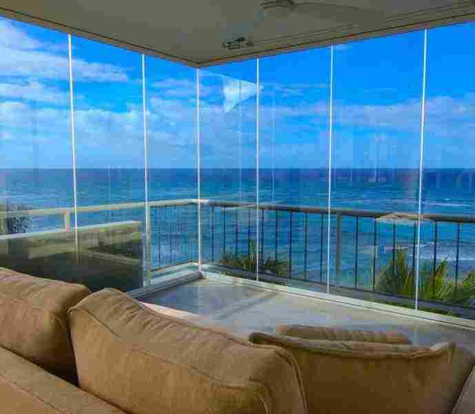 Безрамное остекление балконов