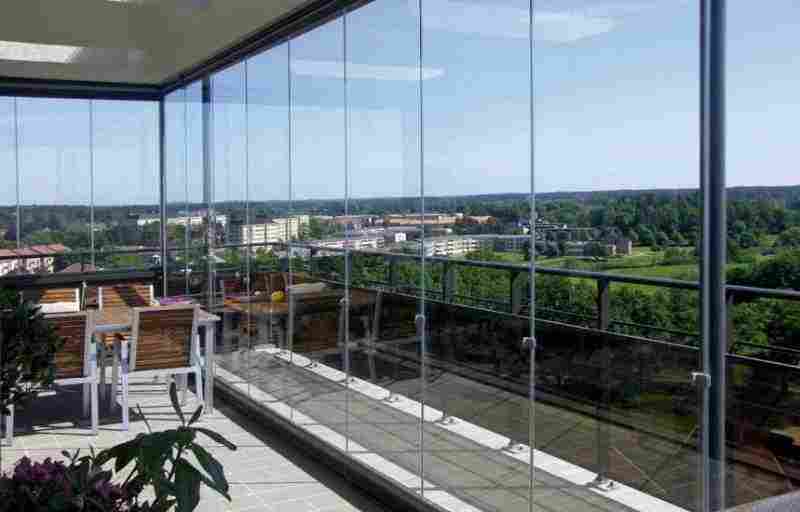 Безрамное остекление балконов