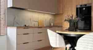 Шикарная кухня в скандинавском стиле в современном исполнении