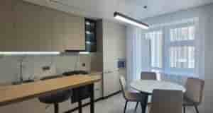 Очередной реализованный ремонт за 5 месяцев. Перепланировка: гостиная зона (двуспальный диван, кухонное пространство, зона…