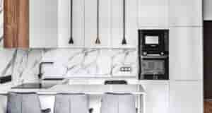 Шикарная реализация проекта. Это кухня-гостиная. Пришлось объединять, потому что площадь одной кухни была ну…