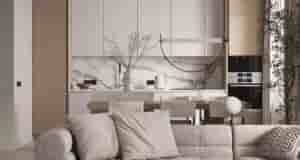 Дизайн-проект кухни-гостиной в нейтральном стиле. Безумная красота, но это из разряда дорого-богато. Нейтральный интерьер…