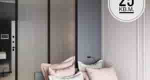 «По пожеланию заказчицы расположили много систем хранения, отдельное спальное место, компактный кухонный гарнитур с…