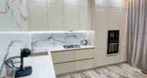 Вот такая кухня у нас получилась. Неоклассический стиль с нотками современного стиля. Замечательная реализация…