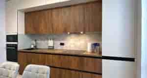 Кухня в современном стиле. Я не хотела фасады, которые будут маркие и после каждого…