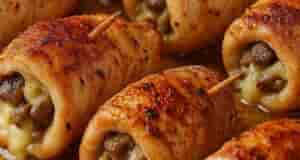 Куриные рулетики с грибами и сыром Это блюдо выручает в любой ситуации: рулетики сочные,…