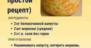 Квашеная капуста. Самый простой рецепт. Сохраняйте, чтобы не потерять