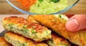 Очень вкусная закуска из кабачка. Отличный перекус на скорую руку Ингредиенты: 1 кабачок -…