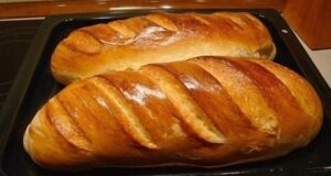 Домашние батоны без хлопот Для приготовления понадобится: 250 г муки 6 г сухих дрожжей…