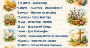 Великие праздники 2026 года